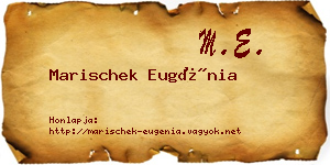 Marischek Eugénia névjegykártya